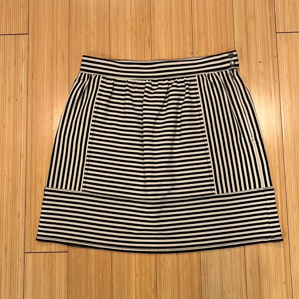 MADEWELL striped A-line skirt. Size 2.